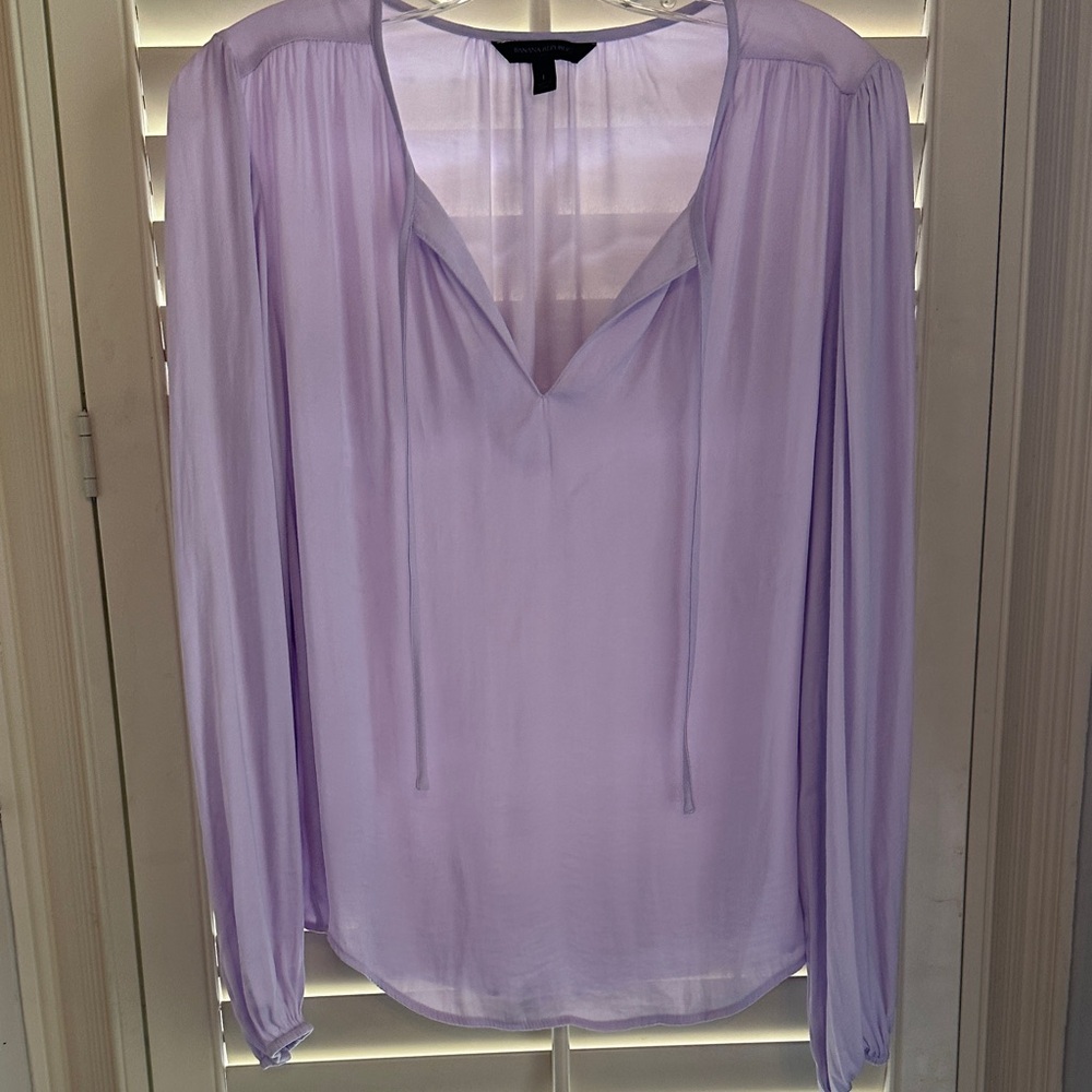 Banana Republic Light Purple Blouse